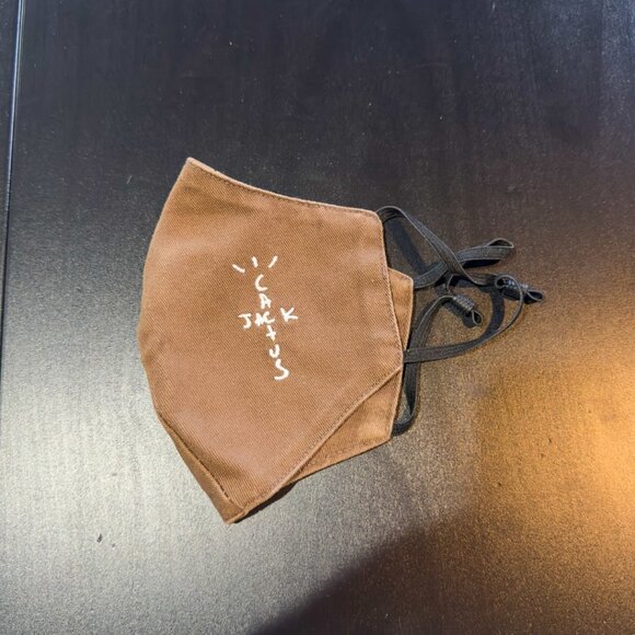 Travis Scott Cactus Jack Brown Face Mask - Picture 1 of 3